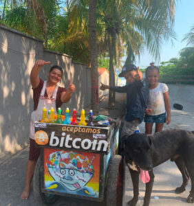 Bitcoin shop in El Salvador
